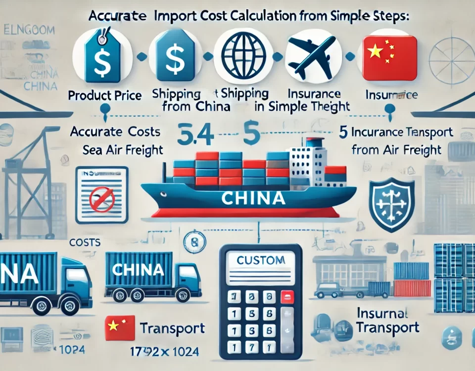 حساب تكلفة الاستيراد من الصين