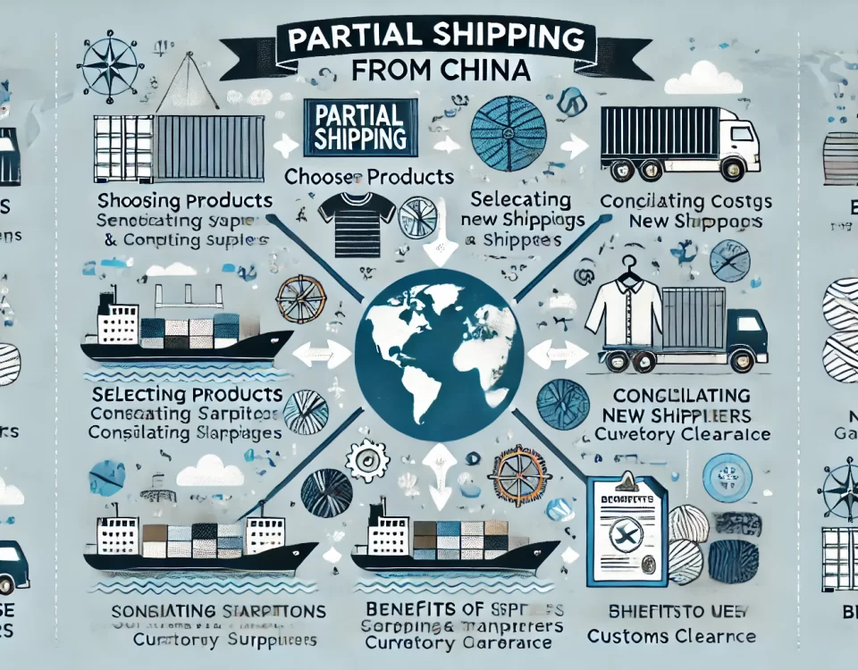 استيراد الأقمشة والغزل ومستلزمات صناعة الملابس من الصين يعد خطوة هامة للكثير من المصانع والشركات الصغيرة والمتوسطة. لكن ليس كل الشركات تحتاج إلى كميات كبيرة أو تستطيع تحمل تكاليف شحن كامل. هنا يأتي دور "الشحن الجزئي"، والذي يتيح استيراد كميات صغيرة أو متوسطة دون الحاجة لملء حاوية كاملة. في هذا المقال، سنوضح ما هي خدمة الشحن الجزئي، وكيف تعمل، وما هي خطوات الاستفادة منها.