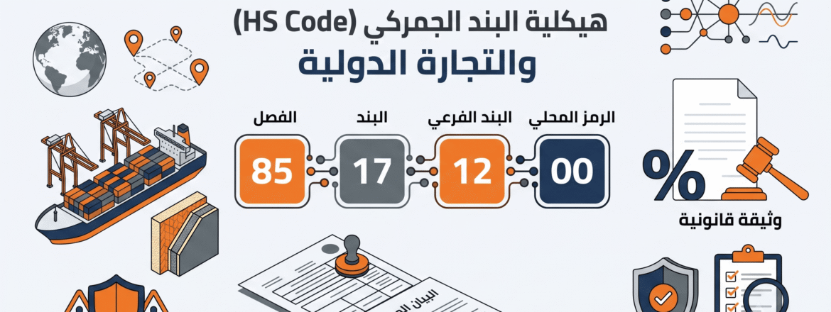 إنفوجرافيك يوضح خطوات استخراج البند الجمركي الصحيح (HS Code)، ويشرح هيكلية النظام المنسق لتصنيف السلع لتجنب مخاطر التهرب الضريبي - النجوم إيجيبت.